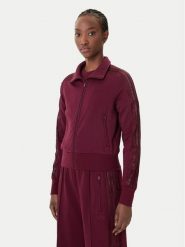 Adidas Bluza Firebird Lace KC6451 Bordowy Slim Fit. Czerwone bluzy damskie Adidas, m, bez wzorów, z bawełny, bez kaptura. Za 339.99 zł.