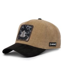 Czapka z daszkiem Capslab. Brązowe czapki i kapelusze damskie CapsLab, bez wzorów. Za 143.99 zł.