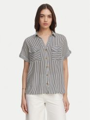 Vero Moda Koszula Bumpy 10310139 Granatowy Regular Fit. Niebieskie bluzki damskie Vero Moda, m, bez wzorów, z wiskozy, bez kołnierzyka, bez ramiączek. Za 129.99 zł.