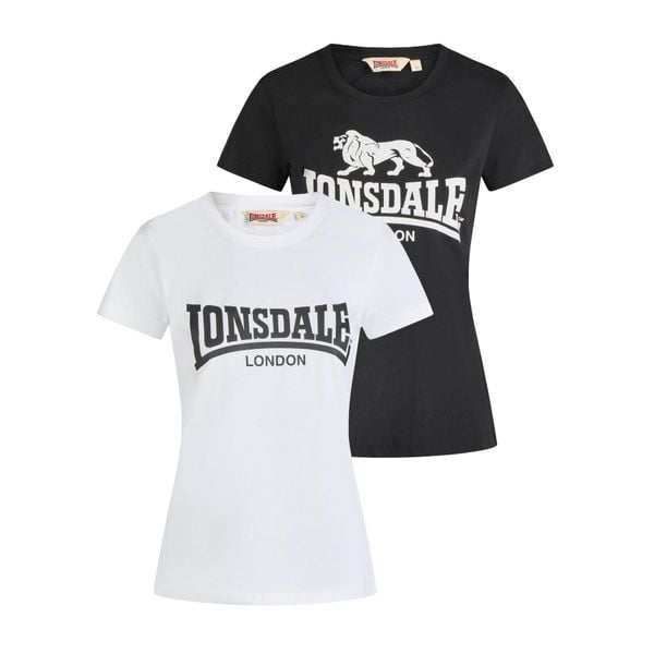 Koszulka damska Lonsdale Nash (x2). Białe t-shirty damskie Lonsdale, xl, bez wzorów, z bawełny, bez kołnierzyka. Za 212.00 zł.