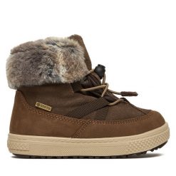 Śniegowce Primigi. Brązowe śniegowce dziewczęce Primigi, z gore-texu, bez zapięcia. Za 349.99 zł.