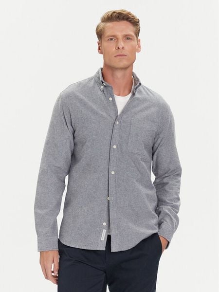Jack & Jones Koszula Blubrook 12282353 Niebieski Regular Fit. Niebieskie koszule męskie Jack & Jones, m, bez wzorów, z bawełny, bez kołnierzyka, bez ramiączek. Za 179.99 zł.