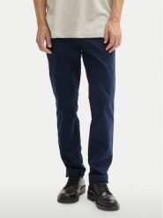 Tom Tailor Spodnie materiałowe 1044398 Granatowy Slim Fit. Niebieskie spodnie materiałowe męskie Tom Tailor, m, bez wzorów, z bawełny. Za 109.99 zł.