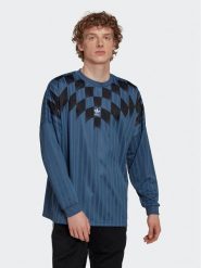 Adidas Longsleeve Rekive Graphic HK7331 Niebieski Loose Fit. Niebieskie bluzki z długim rękawem męskie Adidas, m, bez wzorów, z syntetyku, bez kołnierzyka. Za 219.99 zł.