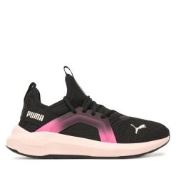 Buty do biegania Puma. Czarne obuwie sportowe damskie Puma, bez wzorów, do biegania. Za 269.99 zł.