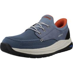 Buty SKECHERS MEROE ALDEN Niebieski. Niebieskie trekkingi męskie Skechers, trekkingowe. Za 407.99 zł.