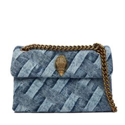 Torebka Kurt Geiger. Niebieskie torebki do ręki damskie Kurt Geiger, bez wzorów, wizytowe, bez dodatków. Za 629.99 zł.
