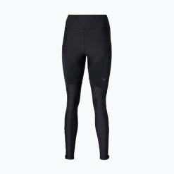 Legginsy do biegania damskie Mizuno Tech Thermal Charge Long. Czarne legginsy damskie Mizuno, l, bez wzorów, z materiału, długie, do biegania. Za 229.99 zł.