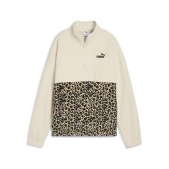 Damska luźna bluza Essential ze zwierzęcym nadrukiem PUMA Alpine Snow White. Białe bluzy sportowe damskie Puma, bez wzorów, bez kaptura, do biegania. Za 183.99 zł.