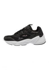 Buty do chodzenia damskie Fila Collene. Czarne obuwie sportowe damskie Fila, bez wzorów, z materiału, trekkingowe. Za 199.00 zł.