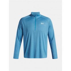 Koszulka męska z długim rękawem UA Tech Textured 1/2 Zip 1382797-453 3XL. Niebieskie koszulki sportowe męskie Under Armour, m, bez wzorów, bez kołnierzyka, bez ramiączek, do biegania. Za 134.99 zł.