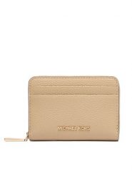 MICHAEL Michael Kors Etui na karty kredytowe Jet Set 32T4GJ6Z5L Beżowy jasny. Brązowe portfele damskie MICHAEL Michael Kors, bez wzorów, ze skóry. Za 420.99 zł.