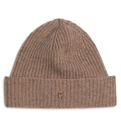 Czapka Tommy Hilfiger. Brązowe czapki i kapelusze damskie Tommy Hilfiger, na zimę, bez wzorów. Za 329.99 zł.