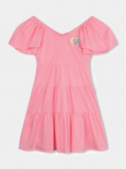 Billieblush Sukienka codzienna U20189 Różowy Regular Fit. Czerwone sukienki dla dziewczynek Billieblush, bez wzorów, z syntetyku, bez ramiączek. Za 159.99 zł.