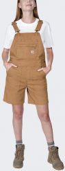 Krótkie Ogrodniczki Carhartt Rugged Canvas Brown. Brązowe krótkie spodenki sportowe męskie Carhartt, m, bez wzorów. Za 334.28 zł.