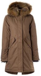 Huppa moteriška žieminė parka su natūraliu kailiu VIVIAN 1, ruda. Brązowe kurtki damskie Mac in Sac, bez wzorów, bez kaptura. Za 469.50 zł.
