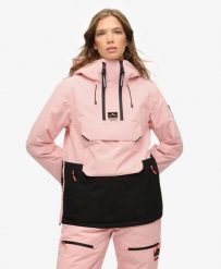 Superdry Freestyle Overhead Ski Jacket – Damska kurtka narciarska loose, 10k. Czerwone kurtki snowboardowe damskie Superdry., bez wzorów, z nylonu, bez kaptura, narciarskie. Za 978.40 zł.