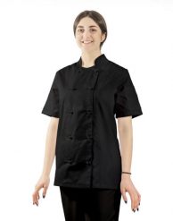 Visent BLUZA GASTRONOMICZNA KITEL KUCHARSKI czarny M. Czarne bluzy męskie Visent, m, bez wzorów, bez kaptura. Za 77.99 zł.