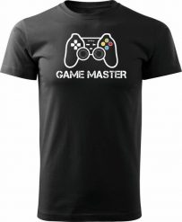 Topslang Koszulka z padem do gry Game Master męska czarna REGULAR XXL. Czarne koszulki sportowe męskie Topslang, m, bez wzorów, bez kołnierzyka, bez ramiączek. Za 99.90 zł.
