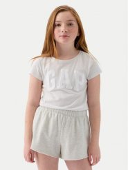 Gap T-Shirt 885666 Écru Regular Fit. T-shirty i topy dla dziewczynek GAP, bez wzorów, z bawełny, bez ramiączek. Za 39.99 zł.