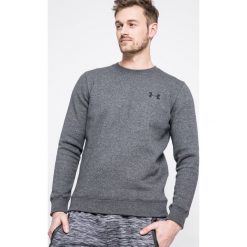 Under Armour - Bluza Rival Solid Fitted Crew. Szare bluzy męskie marki Under Armour, z bawełny. W wyprzedaży za 129.90 zł.