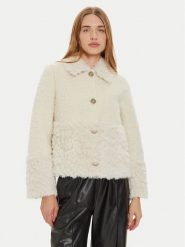 Liu Jo Kożuch WF4369 E0957 Écru Regular Fit. Płaszcze damskie Liu Jo, bez wzorów, z syntetyku, bez kaptura. Za 1,349.00 zł.