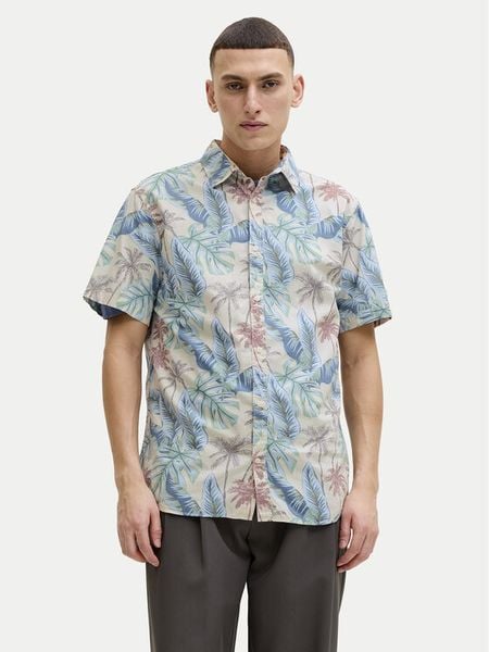 Jack & Jones Koszula Honolulu 12289667 Kolorowy Regular Fit. Koszule męskie Jack & Jones, m, bez wzorów, z bawełny, bez kołnierzyka, bez ramiączek. Za 98.99 zł.