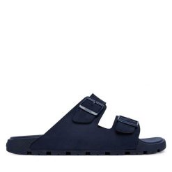 Klapki BOSS. Niebieskie klapki męskie Boss. Za 449.99 zł.