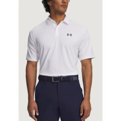 Polo z krótkim rękawem Mężczyzna UNDER ARMOUR UA MATCHPLAY POLO. Białe koszulki polo męskie Under Armour, m, bez wzorów, z materiału, bez kołnierzyka, bez ramiączek. Za 317.00 zł.