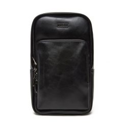 Saszetka nerka Guess. Czarne saszetki męskie Guess, młodzieżowe, małe. Za 249.99 zł.