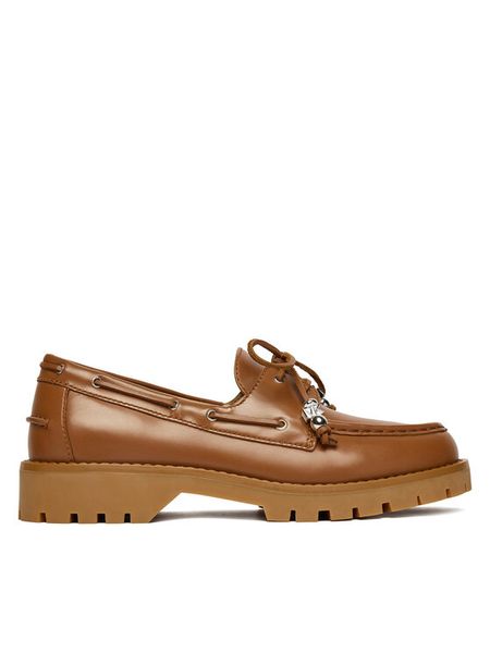 MICHAEL Michael Kors Loafersy Kenny 40R6KNFP1L Brązowy. Brązowe mokasyny damskie MICHAEL Michael Kors, ze skóry. Za 596.99 zł.
