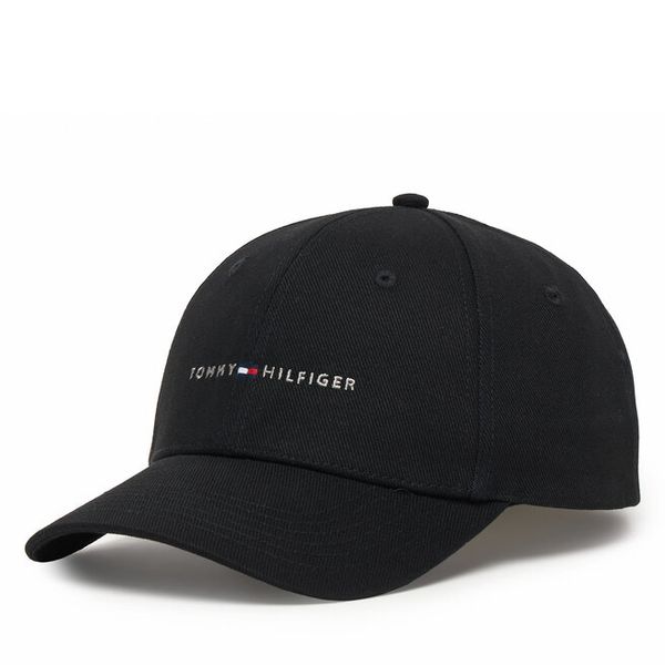 Czapka z daszkiem Tommy Hilfiger. Czarne czapki i kapelusze męskie Tommy Hilfiger, bez wzorów. Za 142.99 zł.