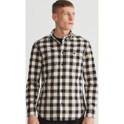 Koszula regular fit w kratę - Żółty. Koszule męskie marki Reserved. Za 99.99 zł.