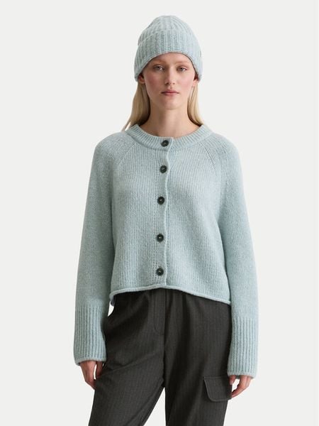 Marc O'Polo Kardigan 509 6121 61093 Niebieski Relaxed Fit. Niebieskie kardigany damskie Marc O'Polo, xl, bez wzorów, z wełny. Za 819.99 zł.