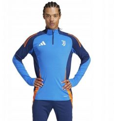 Adidas Bluza Juventus Training Top r. XL niebieska. Niebieskie bluzy męskie Adidas, m, bez wzorów, bez kaptura. Za 207.54 zł.