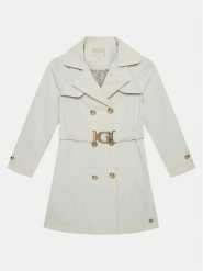 Guess Trencz J5RL10 WFYD0 Écru Regular Fit. Kurtki i płaszcze dla dziewczynek Guess, z aplikacjami, z syntetyku, bez kaptura. Za 247.00 zł.