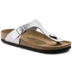 Japonki damskie Birkenstock Gizeh BF. Szare klapki damskie Birkenstock, bez wzorów, młodzieżowe, bez obcasa. Za 289.99 zł.