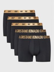 Cristiano Ronaldo CR7 Komplet bokserek Basic 8123-49 Czarny. Czarne bokserki męskie Cristiano Ronaldo CR7, m, bez wzorów, z syntetyku. Za 149.99 zł.