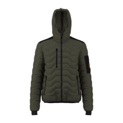 Kurtka z kapturem Great Escapes Gavia. Zielone kurtki męskie GREAT ESCAPES, na zimę, bez wzorów, z puchu, sportowe, z kapturem. Za 461.50 zł.