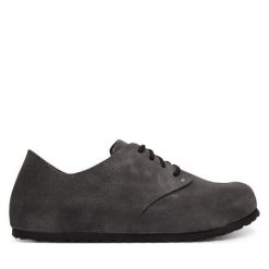 Półbuty Birkenstock. Szare półbuty na co dzień męskie Birkenstock, bez zapięcia. Za 719.99 zł.