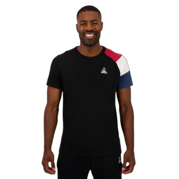Koszulka Le Coq Sportif N°1. Czarne koszulki sportowe męskie le coq sportif, m, bez wzorów, bez kołnierzyka, bez ramiączek. Za 179.50 zł.