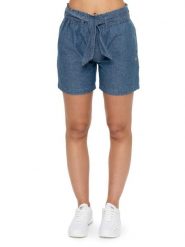 Szorty damskie Urban Safari Chambray. Niebieskie szorty sportowe damskie LEONE 1947 APPAREL, na lato, xl, bez wzorów, z bawełny, na fitness i siłownię. Za 294.70 zł.