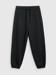 4F Spodnie dresowe joggery damskie - czarne XL. Czarne spodnie dresowe damskie 4f, xl, bez wzorów, z dresówki. Za 149.99 zł.