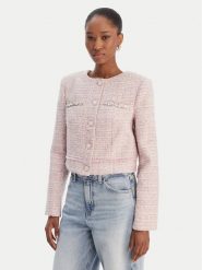 Guess Marynarka W6RL54 WJ632 Różowy Regular Fit. Czerwone żakiety damskie Guess, xxl, z aplikacjami, z syntetyku. Za 699.99 zł.