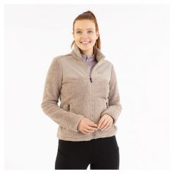 Damski polar rozpinany na całej długości BR Equitation Jiska. Brązowe bluzy sportowe damskie BR, bez wzorów, z polaru, bez kaptura, do jazdy konnej. Za 337.00 zł.