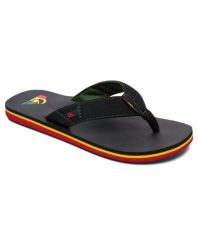 Japonki basenowe Quiksilver Molokai. Zielone klapki męskie Quiksilver, z materiału, wakacyjne. Za 119.99 zł.