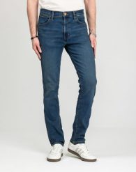 MĘSKIE SPODNIE WRANGLER LARSTON OLIVER 112378460. Spodnie materiałowe męskie Wrangler, l, bez wzorów, z jeansu. Za 219.99 zł.