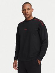 HUGO Bluza Noah 50566160 Czarny Regular Fit. Czarne bluzy męskie Hugo, l, bez wzorów, z bawełny, bez kaptura. Za 379.99 zł.