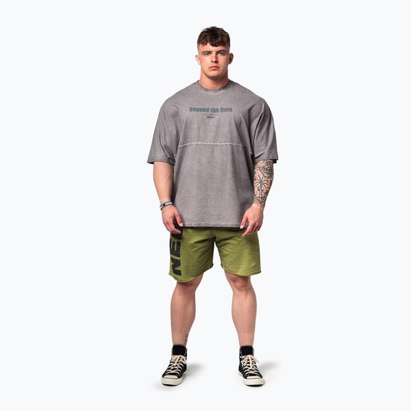 Koszulka treningowa męska NEBBIA Washed-Off Heavyweight No Shortcuts. Szare buty sportowe męskie Nebbia, m, bez wzorów, bez kołnierzyka, bez ramiączek, na fitness i siłownię. Za 189.99 zł.
