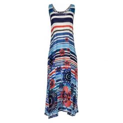 Desigual Sukienka Damska Flora L Niebieska. Sukienki damskie marki Desigual. W wyprzedaży za 255.00 zł.